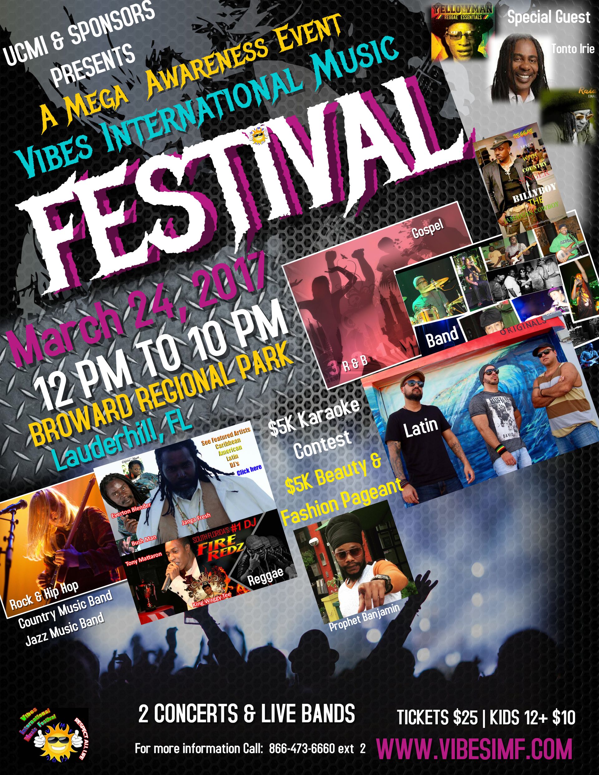 Mega fest with recording and international artists performing