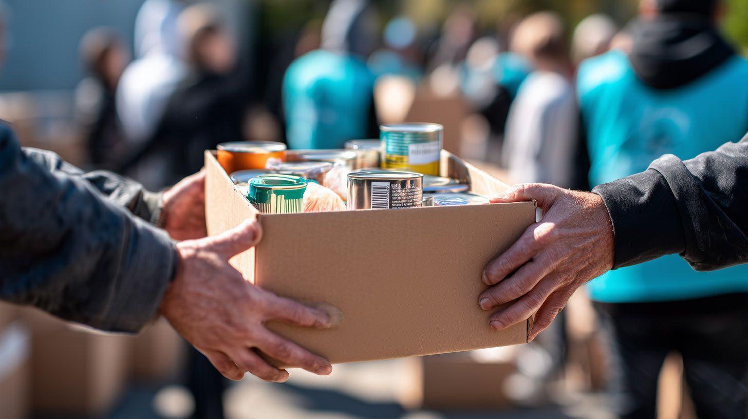 Teddy bear and vintage car sit beneath a decorated Christmas tree with ornaments.