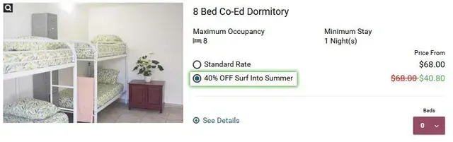 A picture of a bunk bed on a website.