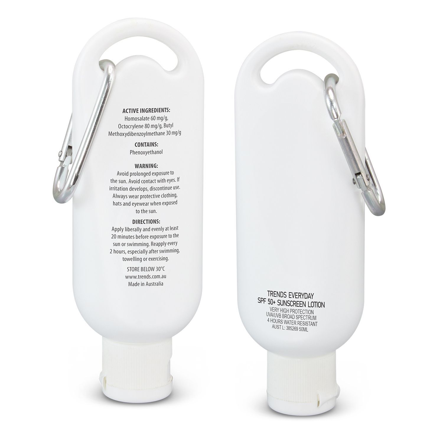 Trends SPF 50+ Carabiner Sunscreen 50ml