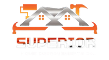 A logo for a company called superior construction