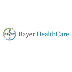Bayer HealthCare logo: Circle with Bayer logo, next to text 