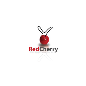 Red cherry logo with a dark stem over a red cherry and the word 
