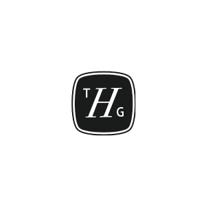 Black and white logo with 