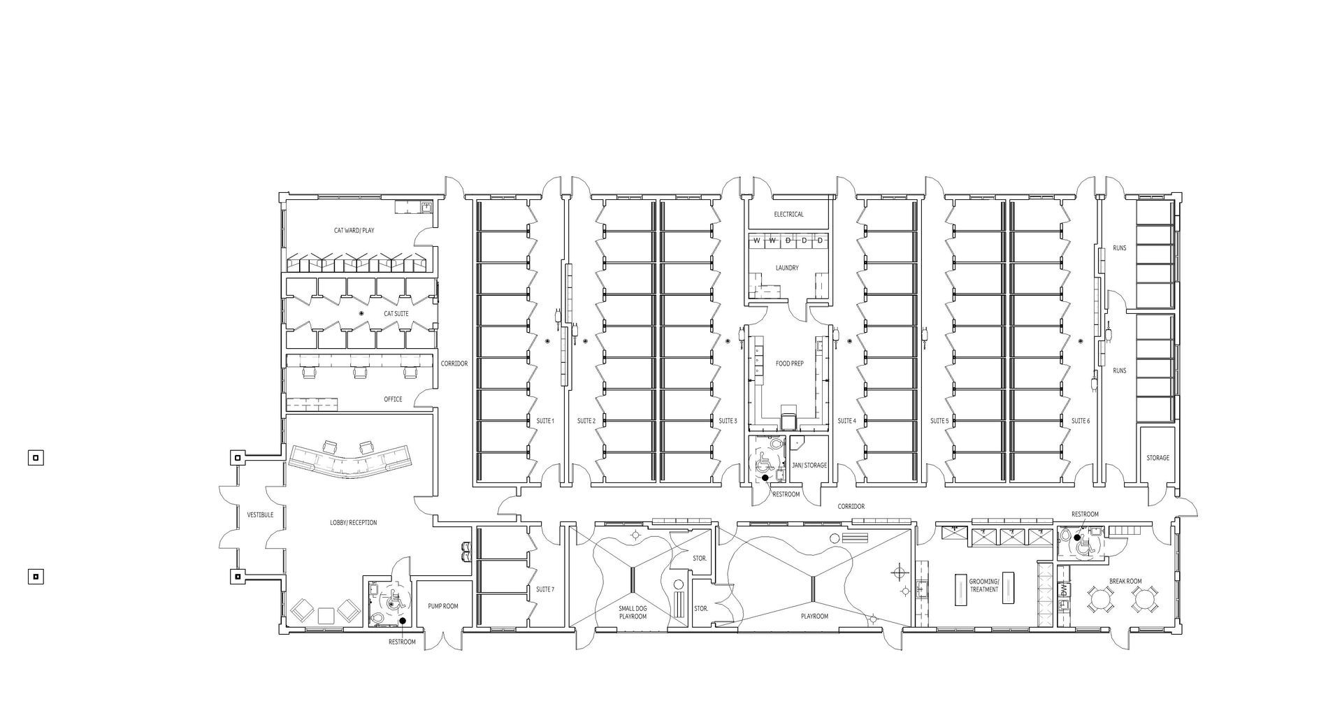 Floor plan of Kind Animal Care Hospital