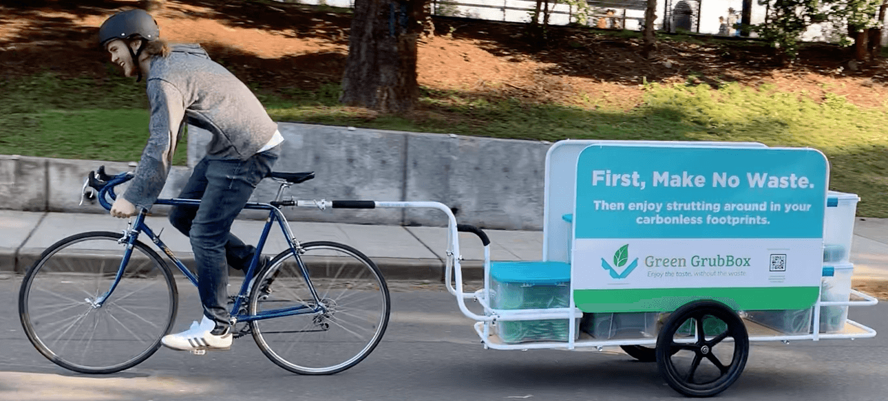 green grub box transporter