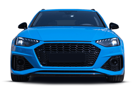 Blue Audi Front View | Santa Cruz Tire and Auto Care
