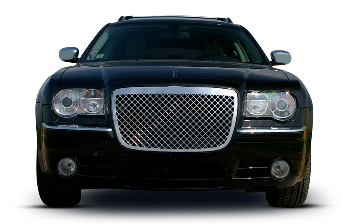 Black Chrysler Front View | Santa Cruz Tire and Auto Care