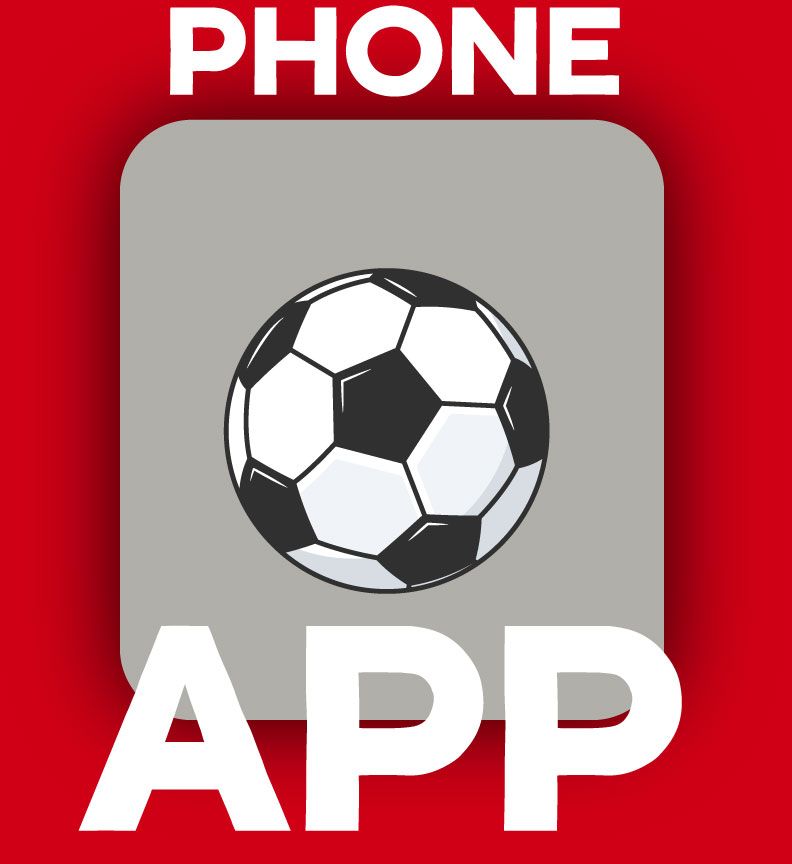 A phone app with a soccer ball on it