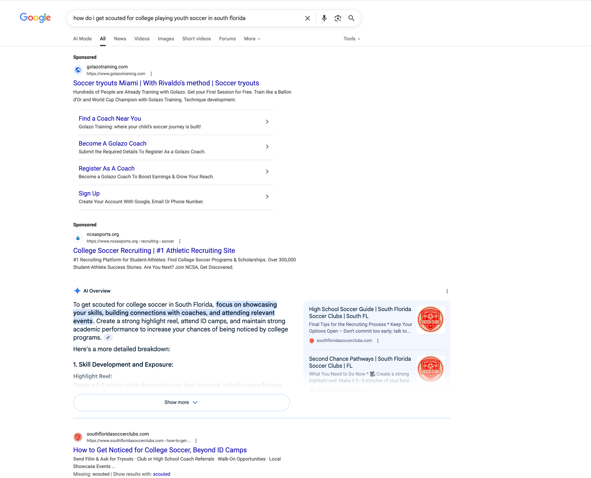 Google search results page with search queries, related searches, and news snippets.