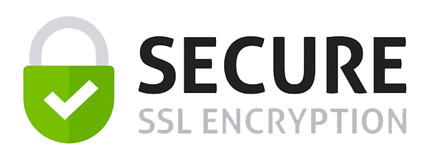 Green padlock with white checkmark, text 