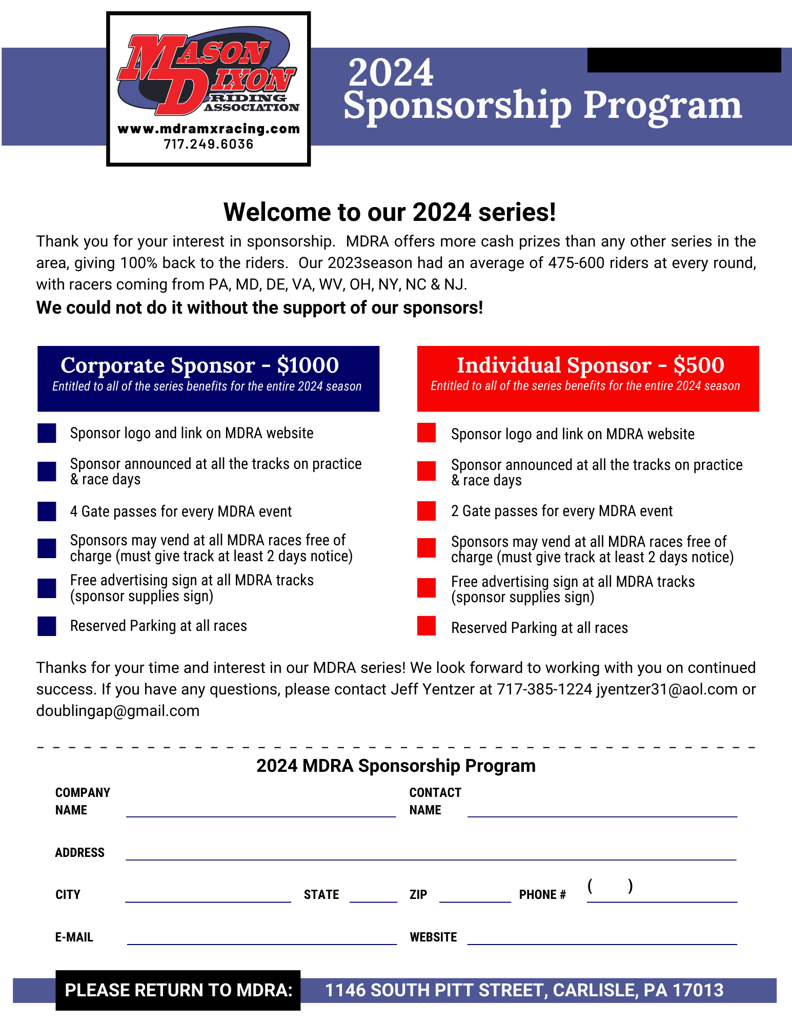 2023 Sponsorship Program