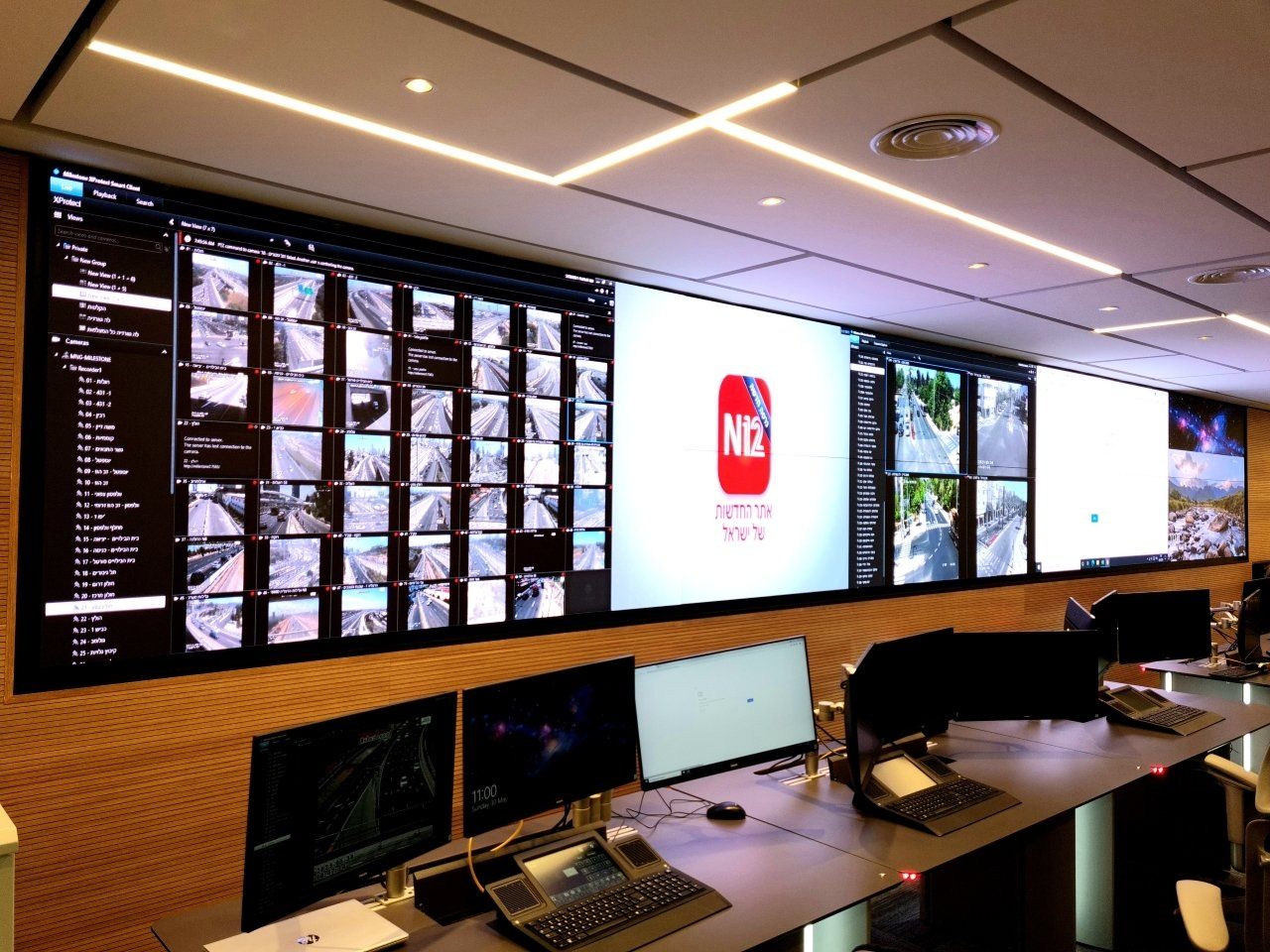 מסך לד פנים