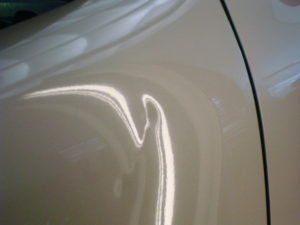 Before Fixing Dent — Montrose, CO — The Dent Doctor