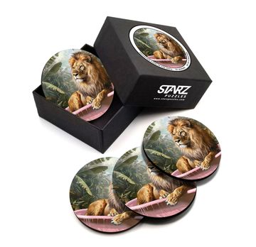 Starz Puzzles Custom Coasters Lion