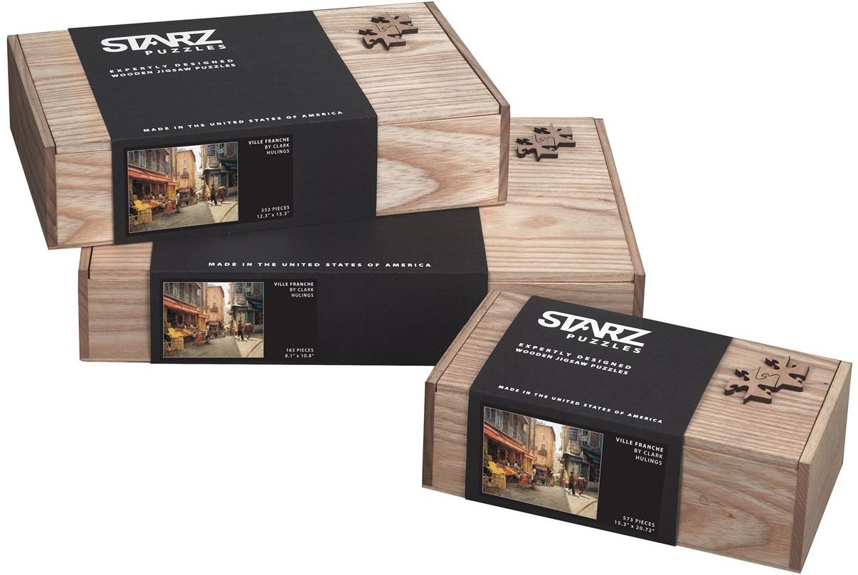 Starz Puzzles Hand-crafted Heirloom Wood Box