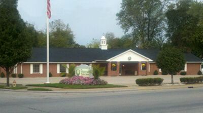 Exterior view of Fitzpatrick Funeral Home in West Terre Haute, IN.
