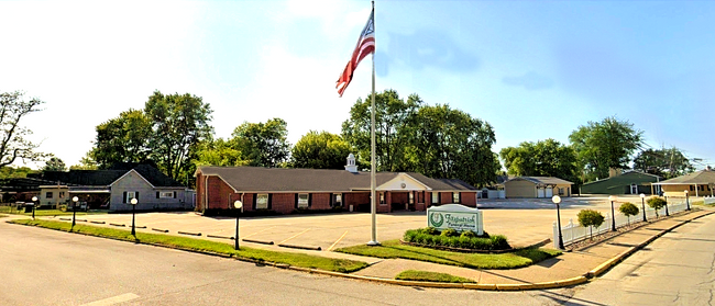 Exterior view of Fitzpatrick Funeral Home in West Terre Haut, IN.