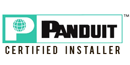 A panduit certified installer logo on a white background