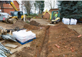 Trenching Services dug out dirt  for cables in Cheyenne wy