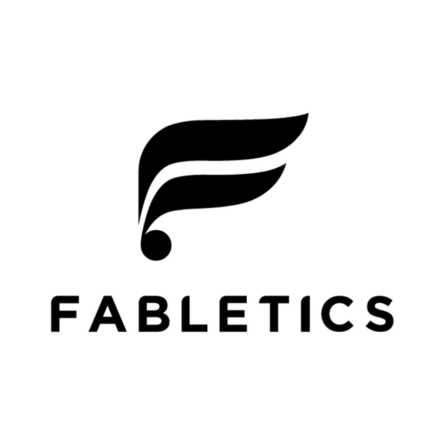A black and white logo for a company called fabletics.