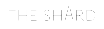 the word shard is written in white on a white background .