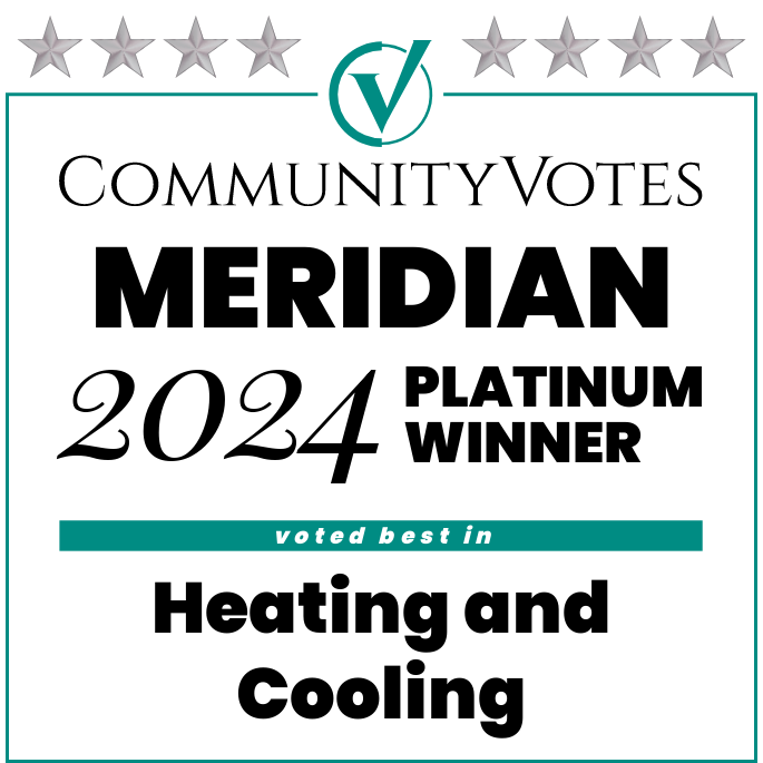 CommunityVotes Meridian winner: Platinum winner for Heating and Cooling.