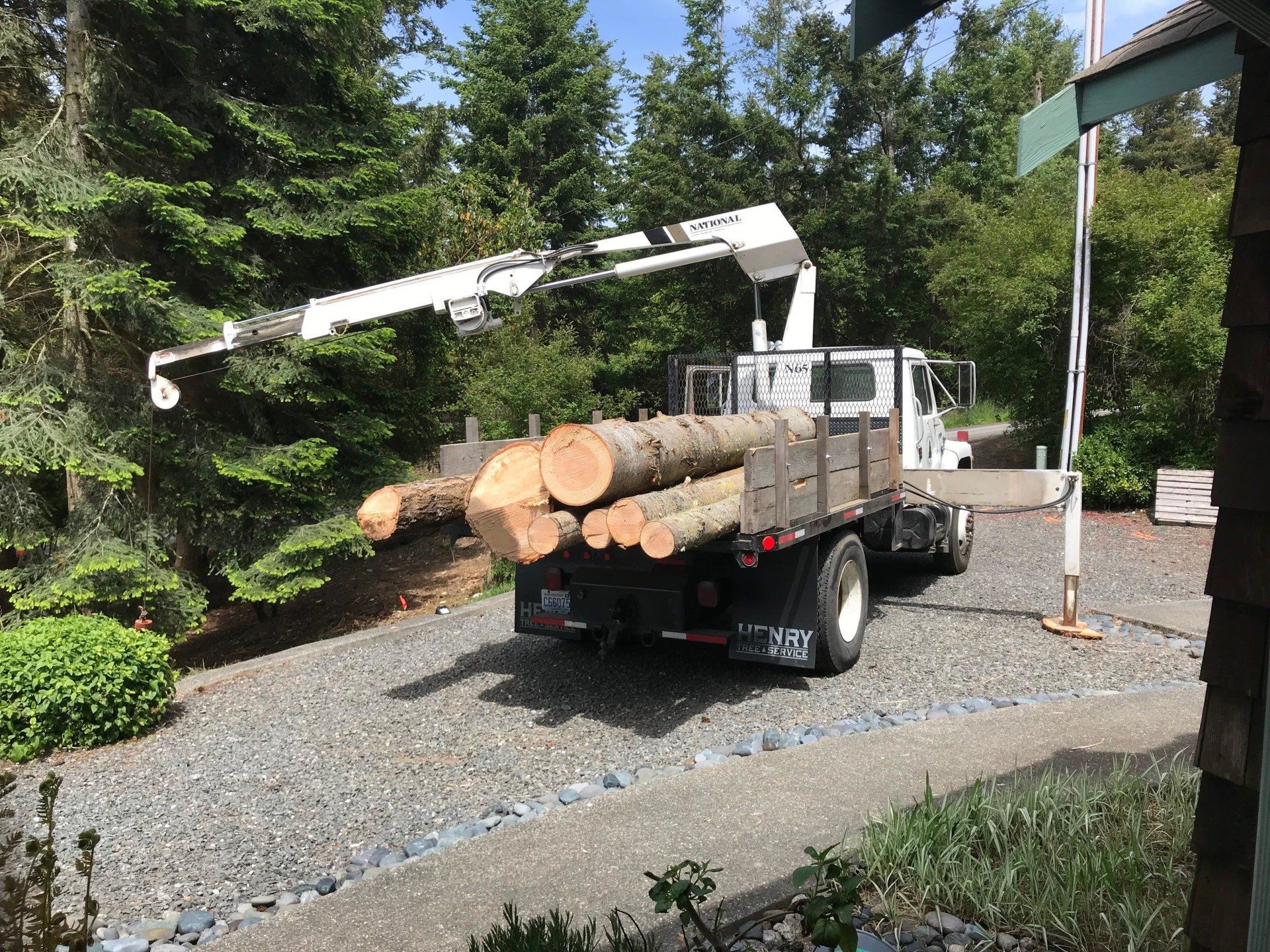 Henry Tree Service crane