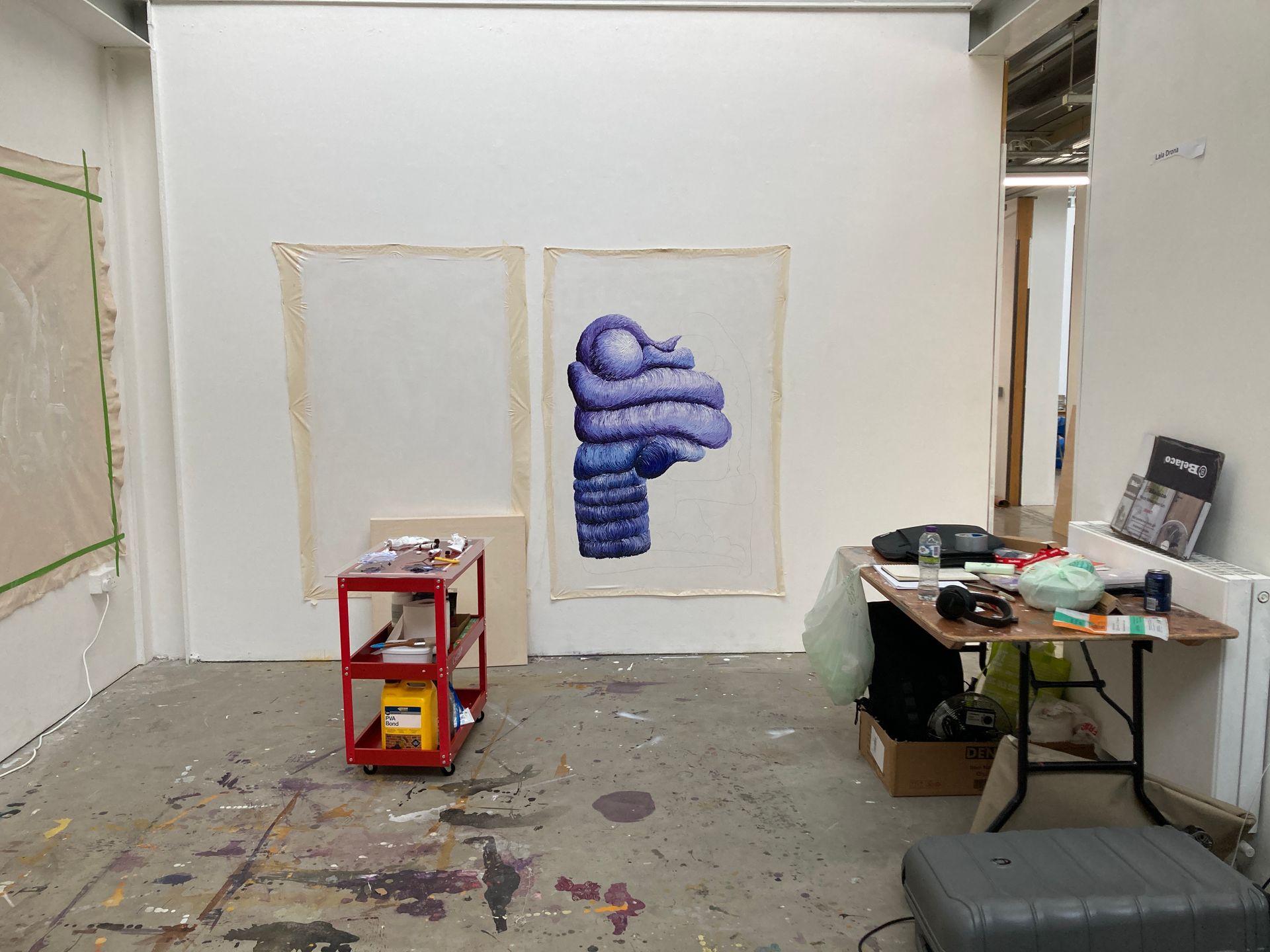 Lala Drona's studio at Royal college of art