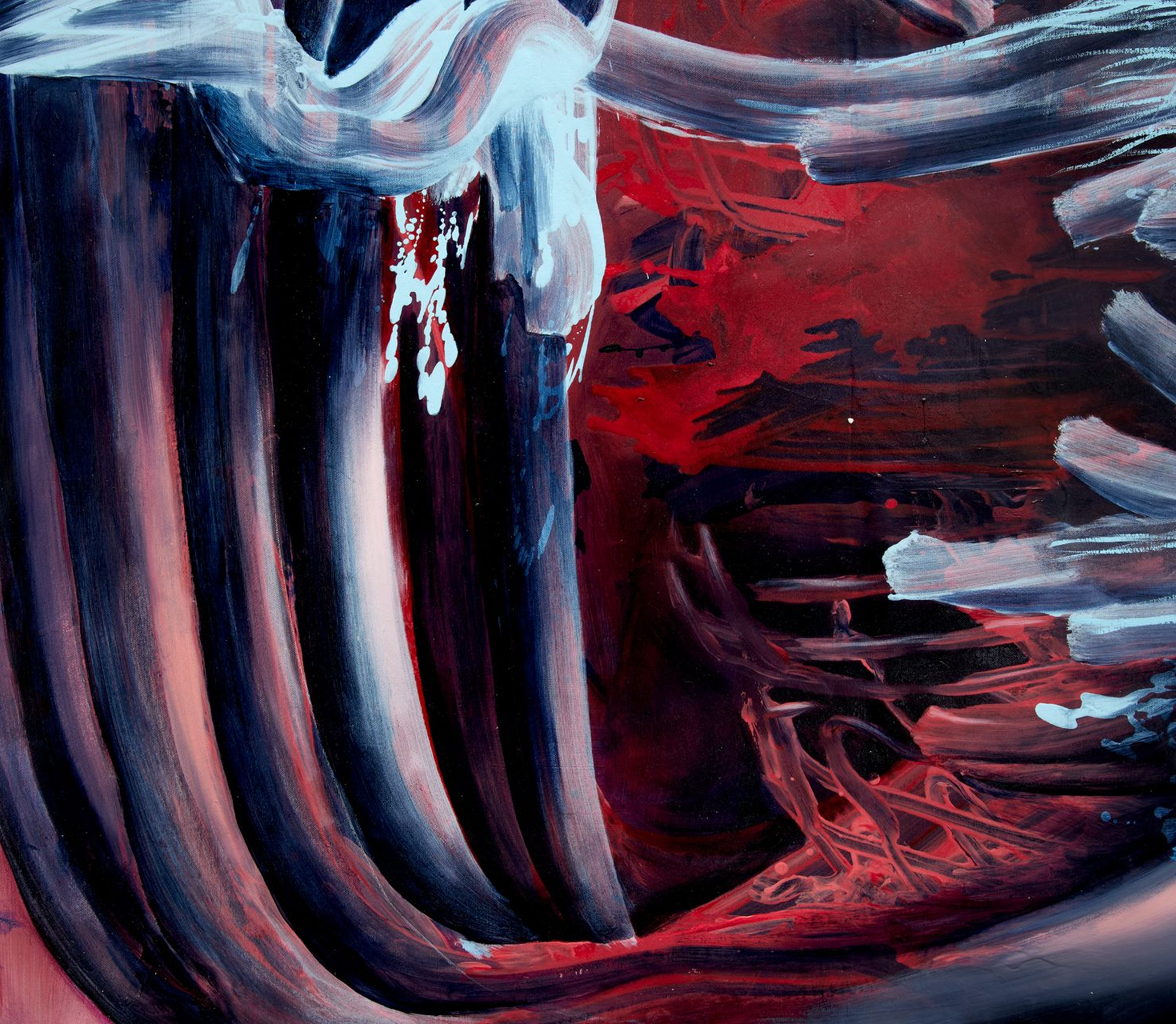 Painting detail Fantastical B**** Lala Drona