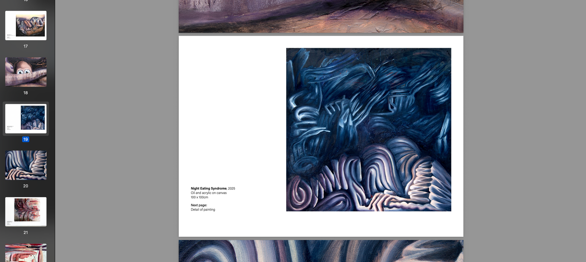 Image from Lala Drona's Portfolio - art portfolio design