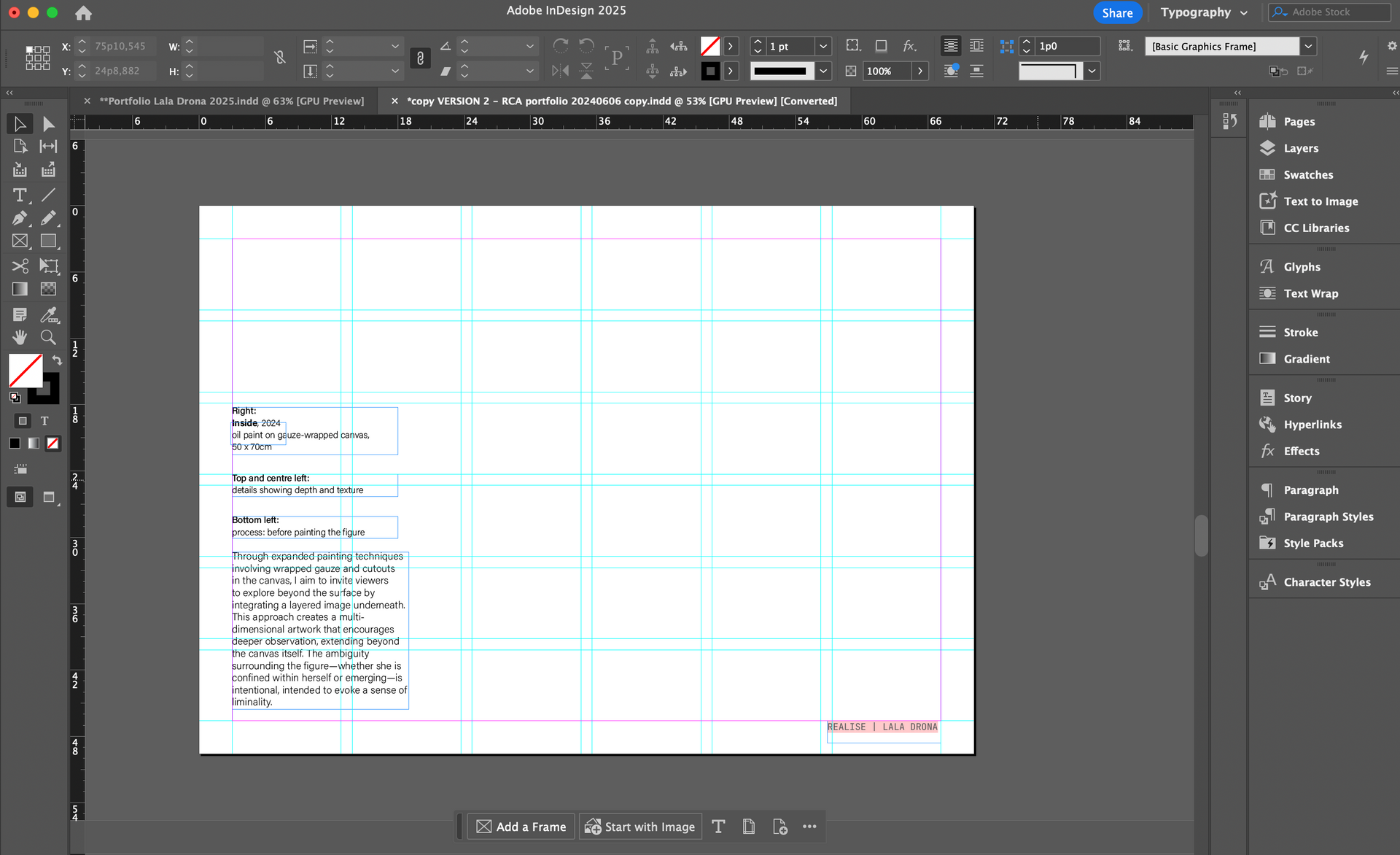 grid in design portfolio design