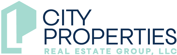 The logo for city properties real estate group , llc.