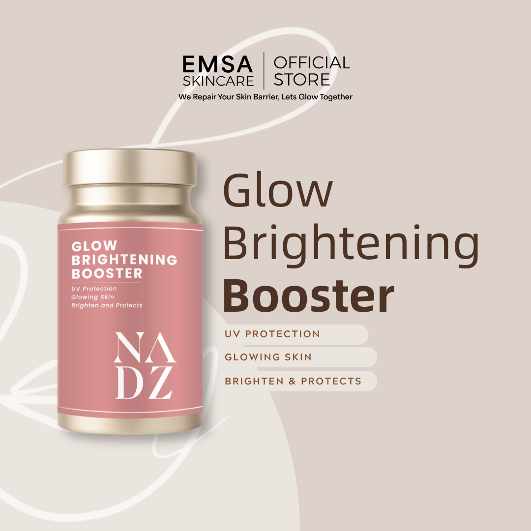 Pelindung Matahari Jenis Makan I Brightening Sunblock | Brightening Booster | Sesuai untuk semua jenis kulit I For all skin types | 30 biji