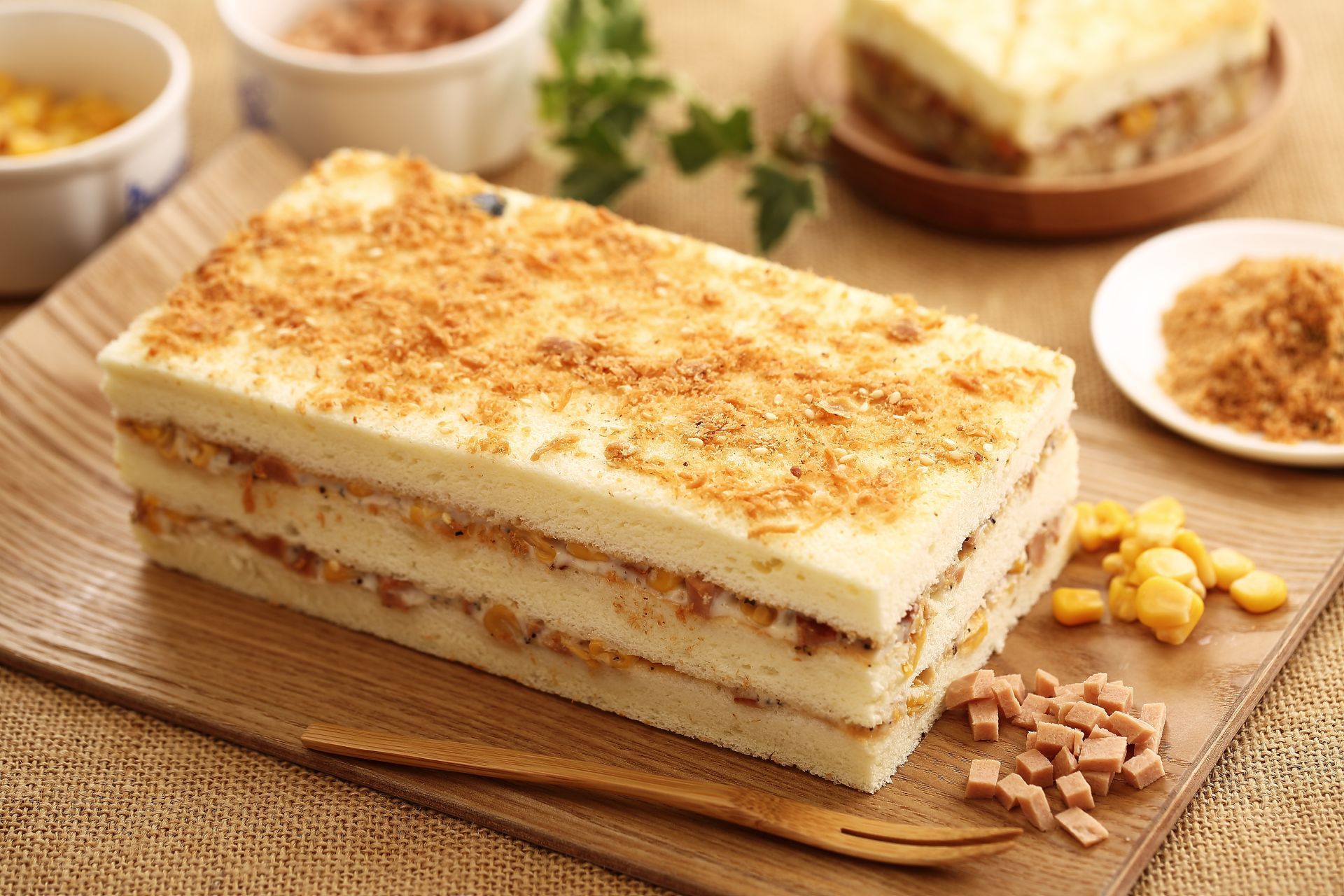 香鬆鹹蛋糕 (蛋奶素)