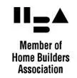 Member of Home Builders Association logo with black geometric icon and text
