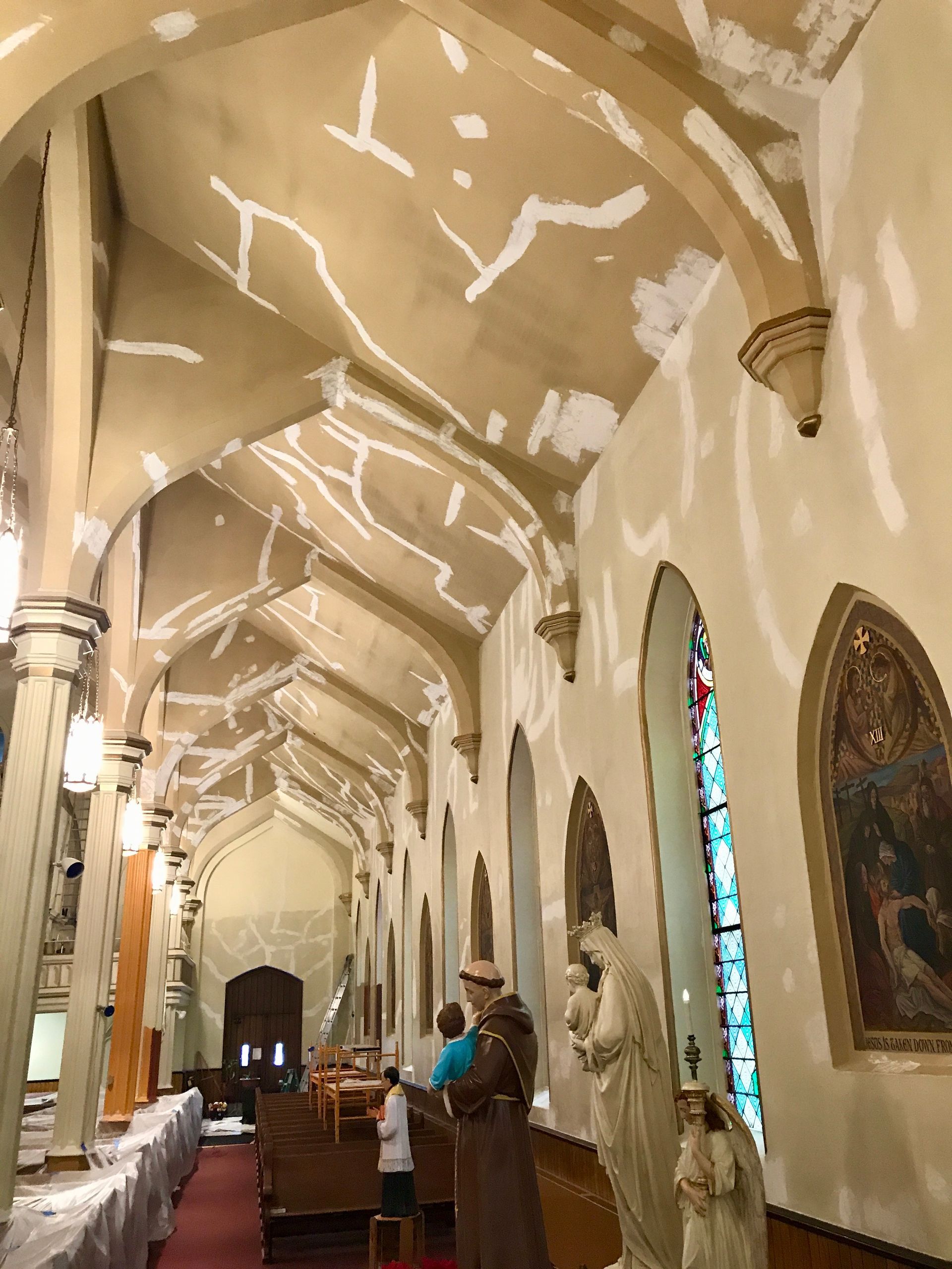 Church Painting Prep Work 12