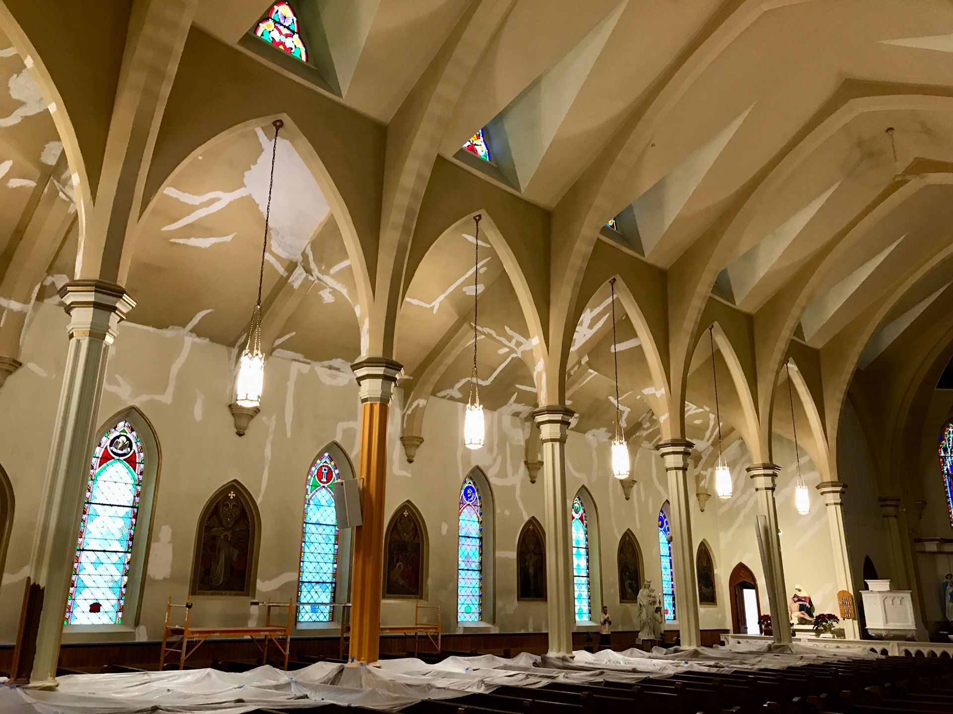 Church interior painting  Before 2