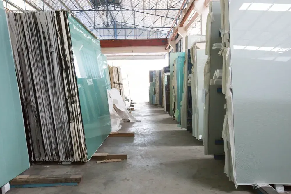 A Warehouse Filled With Lots of Different Types of Glass — Orana Glass In Dubbo, NSW