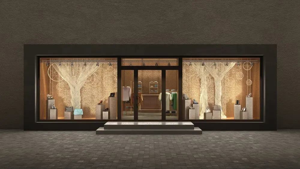 A 3d Rendering of a Clothing Store With a Large Window Display — Orana Glass In Dubbo, NSW