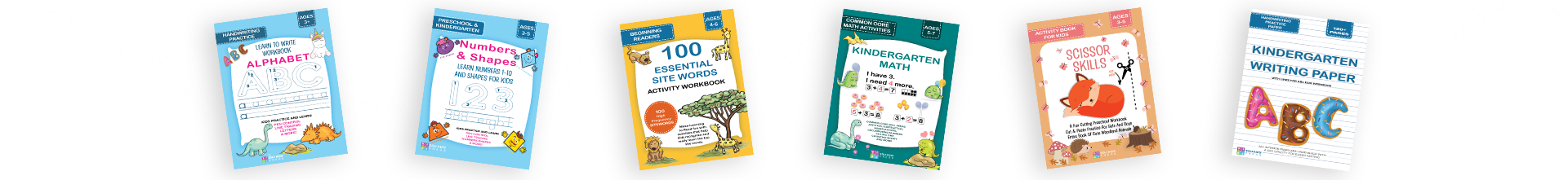 Kindergarten and Preschool workbooks for kids