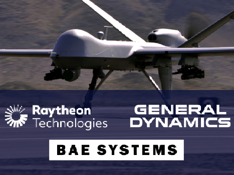 Raytheon, Geneneral Dynamics, BAE Systems logos