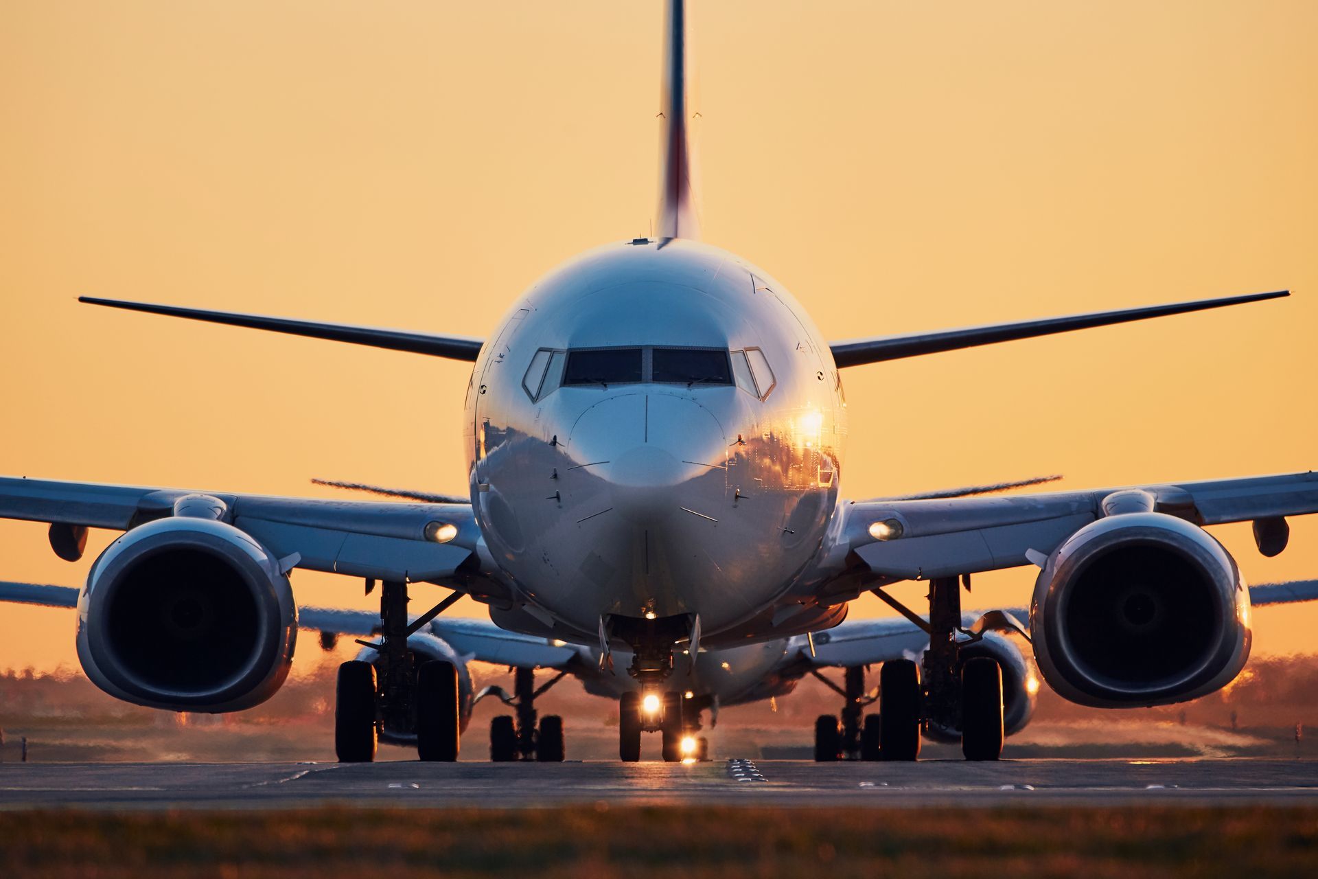 Photo of a jet airplane
