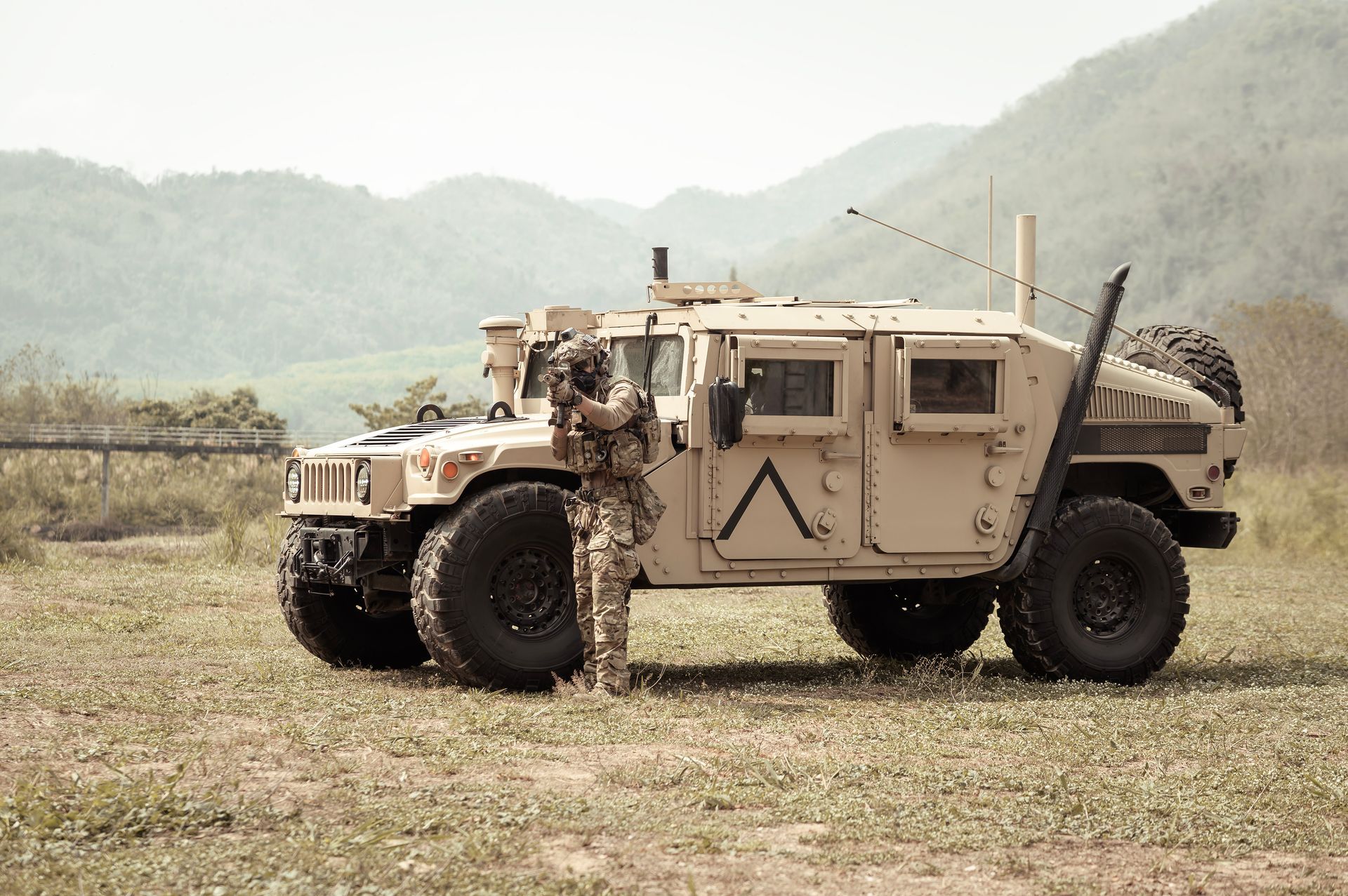 Photo of a military vehicle