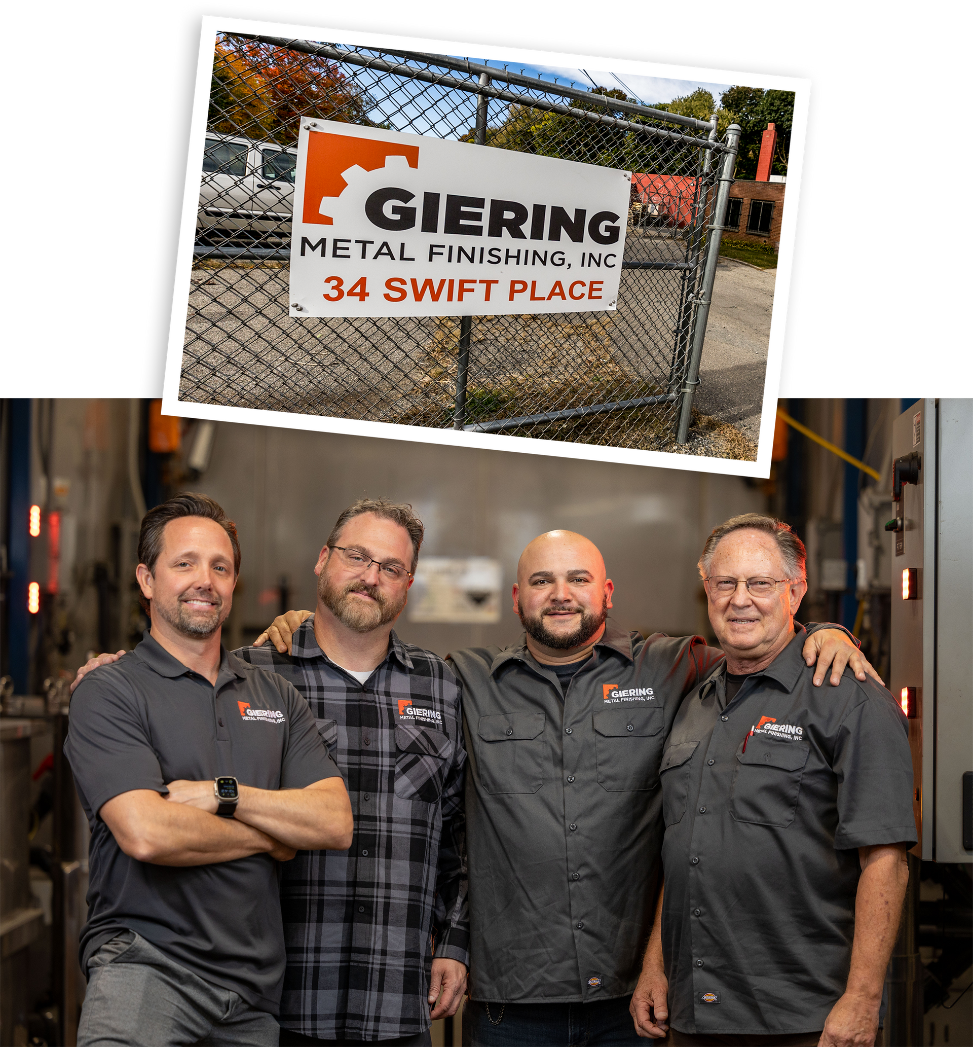 The Giering Metal Finishing team