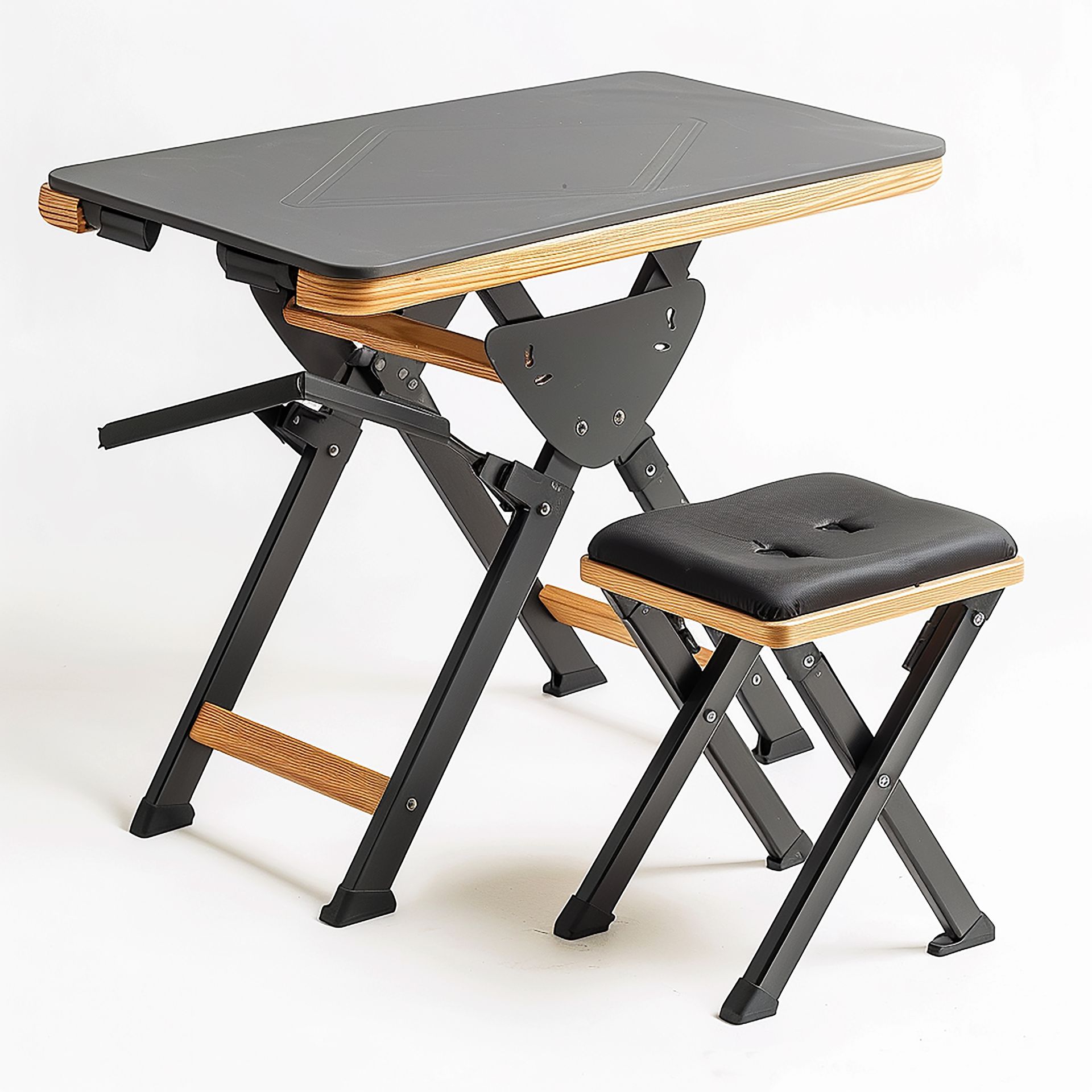 Photo of metal folding tables.