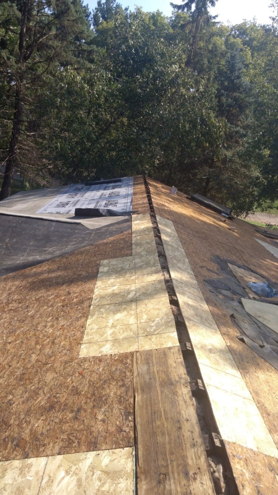 Unfinished Roof View — Minneapolis, MN — Pristine Exteriors LLC