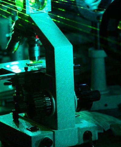 Nonlinear Laser Materials producing a laser