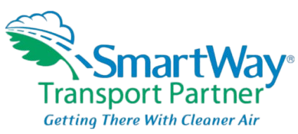 The logo for smartway transport partner getting there with cleaner air