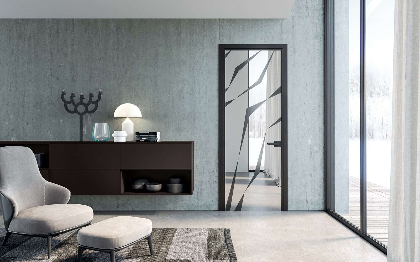 Porte in vetro a battente: Vitra